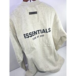 Fear of God Essentials Oversized Crewneck Sweatshirt Oatmeal Small NWT